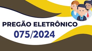 PREGÃO 0752024  Contratação de empresa para recuperação e proteção de nascentes [upl. by Countess]