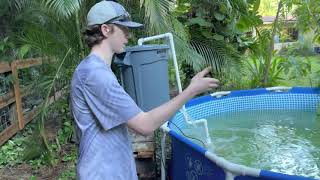 BASS FISHING PRODUCTION BUILT A GIANT POOL POND IN HIS BACKYARD for BIG MONSTER FISH [upl. by Roxane363]