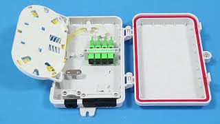 4 Cores Fiber Distribution Box for 14 Mini Splitter [upl. by Jo35]