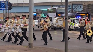 Cambuslang Britannia Flute Band  HUTCHESONTOWN TRUE BLUES LOL 69 remembrance parade 9thNov 2024 [upl. by Hunger]