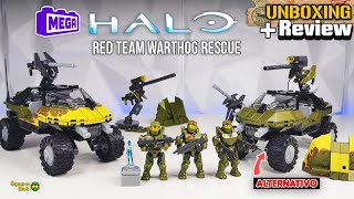 Red Team Warthog Rescue  Mega Halo  Unboxing amp Review [upl. by Ymmac]