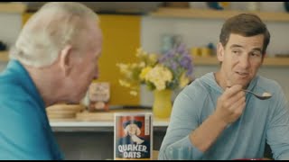 Quaker Commercial 2023 Eli Manning Archie Manning Ad Review [upl. by Airekal]