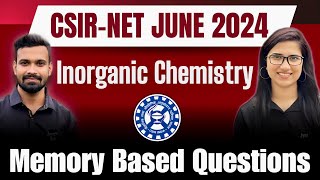 CSIR NET June 2024 Chemistry Solutions  Memory Based Questions  Answer KeyExam Analysis Chemistry [upl. by Yllus]