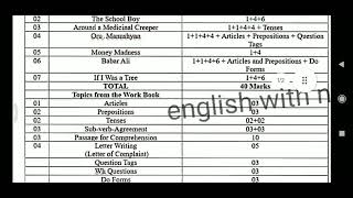 1st puc english portion syllabus for midterm exam Karnataka board 202324 Shimoga [upl. by Preuss]