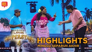 HIGHLIGHTS SEPARUH AKHIR  MUZIKAL LAWAK SUPERSTAR 4 [upl. by Fachan259]