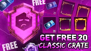 GET FREE 20 CLASSIC CRATE IN BGMIPUBG 🔥 EASY WAY TO COMPLETE JINXED ACHIEVEMENT [upl. by Ellevart]