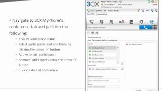 3CX End User Training Creating and Managing Conference Calls using 3CX MyPhone [upl. by Shelburne616]