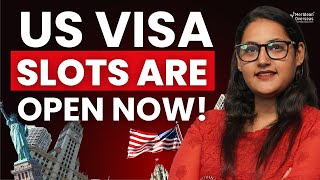 Biggest Update US visa Slots are open now  Study in USA [upl. by Eesdnil]