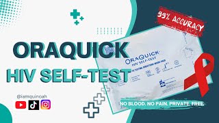 OraQuick HIV SelfTest Kit 99 Accurate No Blood No Pain Private Free  Quinn Talapian RN [upl. by Aneela]