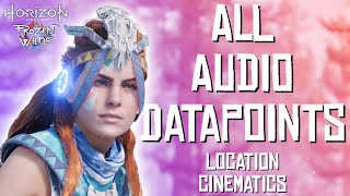 All Audio Datapoints  Horizon Zero Dawn The Frozen Wilds [upl. by Ecirtac]