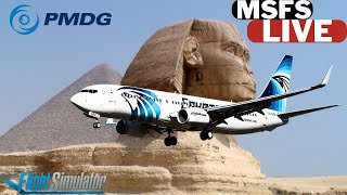 MSFS LIVE PMDG 737800  AMMAN ✈︎ CAIRO msfs2020 pmdg pmdg777 msfs2024 fenixsimulation [upl. by Cristiona798]