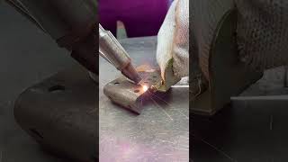 Many welders dont know the technique of making corner iron joints in this position [upl. by Jamison582]