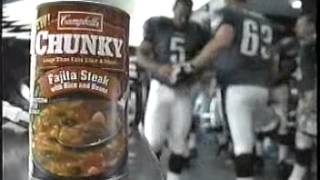 Campbells Chunky Soup Commercial with the Philadelphia Eagles [upl. by Gilberte]