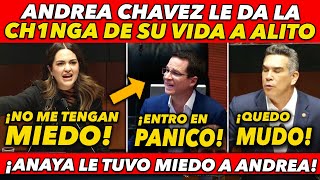 EN SU CARA MIRA COMO ANDREA CHAVEZ ENCARA A ALITO MORENO Y RICARDO ANAYA Y LE CIERRA EL HOCICO [upl. by Brunhilde]