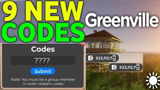 NEW CODES GREENVILLE CODES AUGUST 2024  ROBLOX GREENVILLE CODES 2024 [upl. by Maridel]