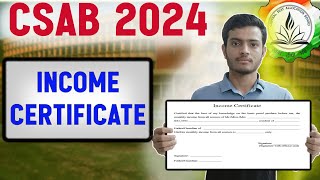 🔴 How to make Income Certificate in 2024  Fee Waiver in IITNITIIITGFTI  csabcounselling [upl. by Jevon]