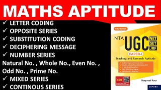 Unit 05 Mathematical Aptitude Part 1  NTA UGC NET 2023  Oxford Book 3rd Edition NETJRF [upl. by Charles]