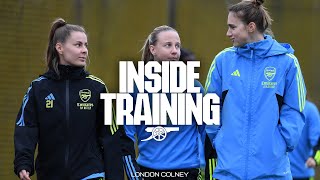 Emily Foxs first London Colney session  Inside Training  Arsenal Women warm up for FA Cup [upl. by Brackely]