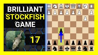 Brilliant Stockfish 17 Chess Game NimzoLarsen Attack Dutch Variation [upl. by Crooks]