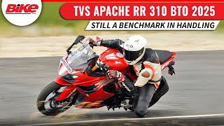 TVS Apache RR 310 BTO 2025 Review  More Power Superb Handling  Bike India [upl. by Eicirtap]