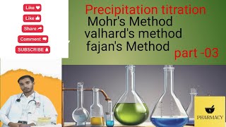 precipitation titration mahrs method valhards method fajans Method part 03 [upl. by Nurav]