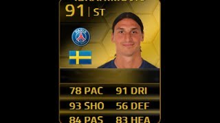 FIFA 14 SIF IBRAHIMOVIC 91 Player Review amp In Game Stats Ultimate Team [upl. by Cailly]