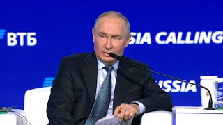 «Теперь все что с Востока лучше чем с Запада» Путин о возвращении западных компаний в Россию [upl. by Ahsiemat]