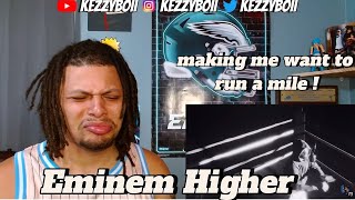 IS EMINEM FIGHTING MGK  Eminem Higher reaction [upl. by Neeluqcaj983]