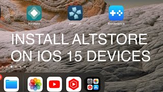 How to install Altstore on IOS 15 [upl. by Leann]