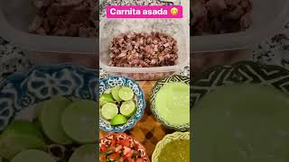 Carnita asada carneasada guacamole salsamexico lemon [upl. by Ayokahs]