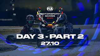 REPLAY  FIA Motorsport Games 2024  Karting  F4  GT  Drift  Day 3 part2 [upl. by Odranoel]