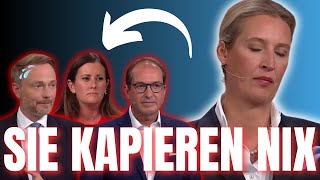 💥 Alice Weidel ZERLEGT Clowntruppe in LIVE Sendung 💥 [upl. by Daggett]