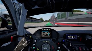 ACC imola MercedesAMG GT4 Dry Track Guide Hotlap  Telemetry [upl. by Hampton]