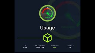 Usage HTB walkthrough [upl. by Abie]
