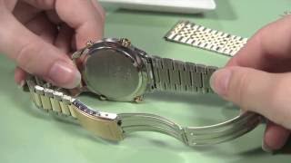 How to Change a Metal Watch Band without Holes in the Case [upl. by Anuala606]