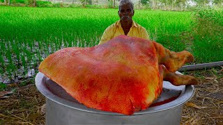 7 KG FULL LEG FRY  Pork Leg Roast  Crispy Pig Leg cooking prepared by uncle [upl. by Vasili]