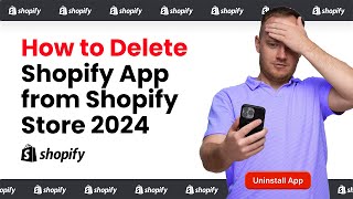 How to Delete Shopify App from Shopify Store 2024 [upl. by Metsky]