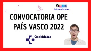 OPE OSAKIDETZA PAÍS VASCO [upl. by Naujud]