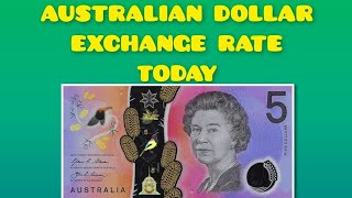 Australian Dollar AUD Exchange Rate Today [upl. by Asiek]