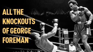 All 68 Knockouts Of George Foreman [upl. by Kendall529]