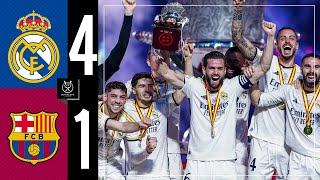 Real Madrid 41 FC Barcelona  HIGHLIGHTS  Spanish Super Cup final [upl. by Conny844]