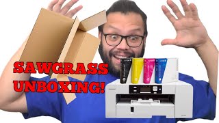 Sawgrass SG1000 Unboxing setup and first print  Adding WiFi by IP Address  Software install [upl. by Imaon]