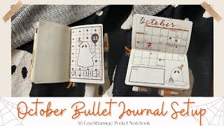 October 2024 Bullet Journal Setup  Pocket Bullet Journal  A6 Leuchtturm1917 [upl. by Antoine812]