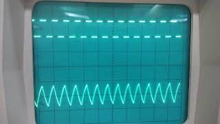 Oscilloscope observation for OP Amp differentiator circuit [upl. by Nwadrebma]