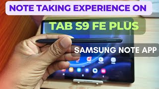 Tab S9 FE Plus Your Ultimate NoteTaking Companion [upl. by Ehud]