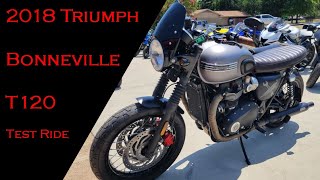 Ride Review  2018 Triumph Bonneville T120 [upl. by Mikahs94]