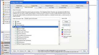 Configuration Editor  Chart of Accounts in Sage Line 50 [upl. by Nivak]