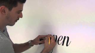 How to remove wall decal [upl. by Aynatahs]