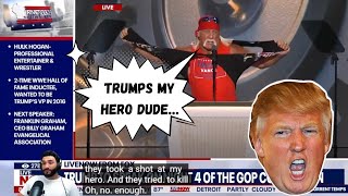 Hulkamania Runs Wild On The RNC Starts Simping For Trump 😬 [upl. by Sharpe]