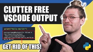 How to hide file path in VS Code Terminal Output  BEST METHOD  MacOS Python [upl. by Teria]